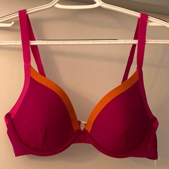 Summersalt Fused Islander Bikini Top - Orchid/Sunset - Size 6 - Picture 2 of 4